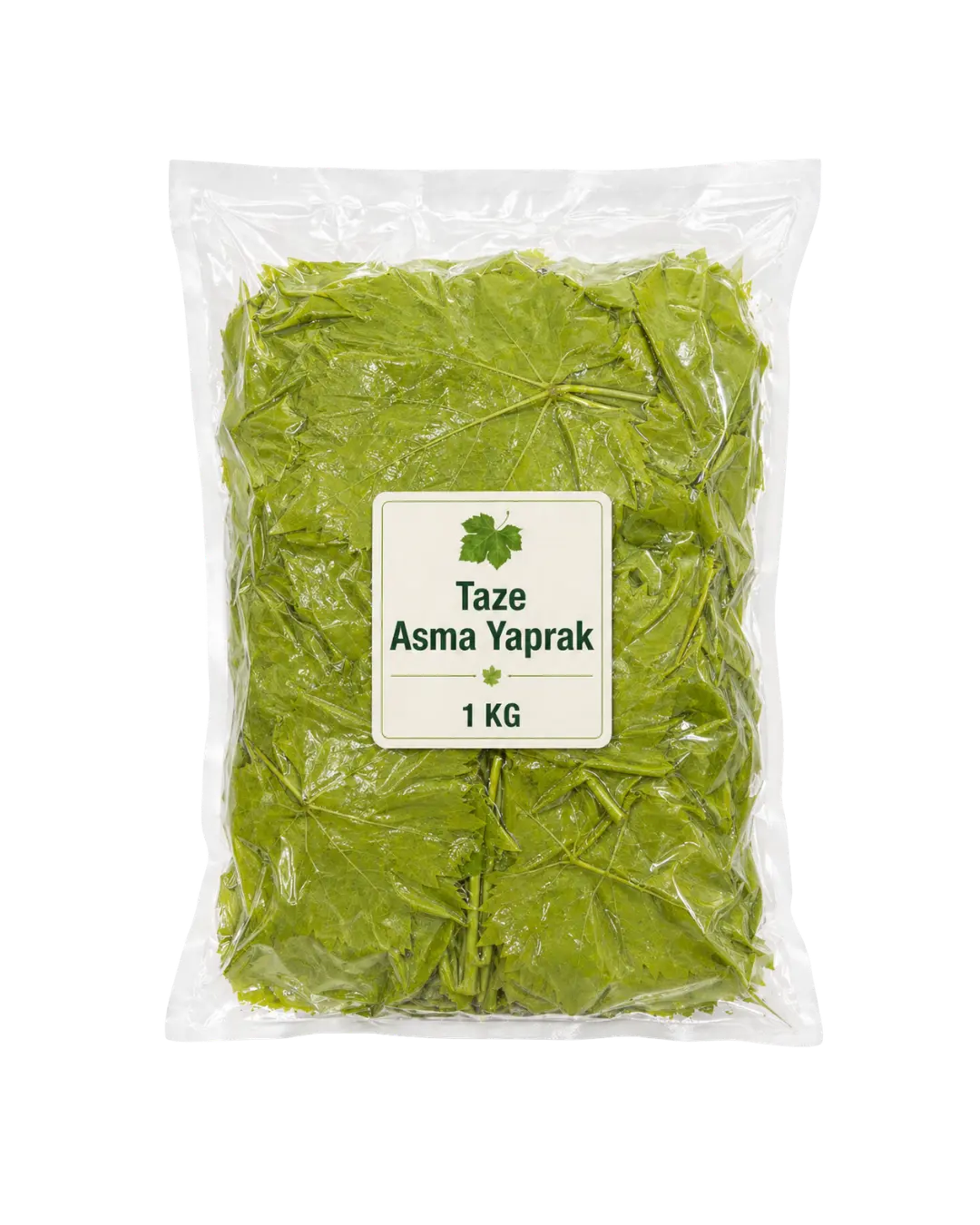 Vakumlu taze asma yaprağı 1 kg, pratik kullanım ve korumalı paketleme isteyenler için ideal bir seçenektir.