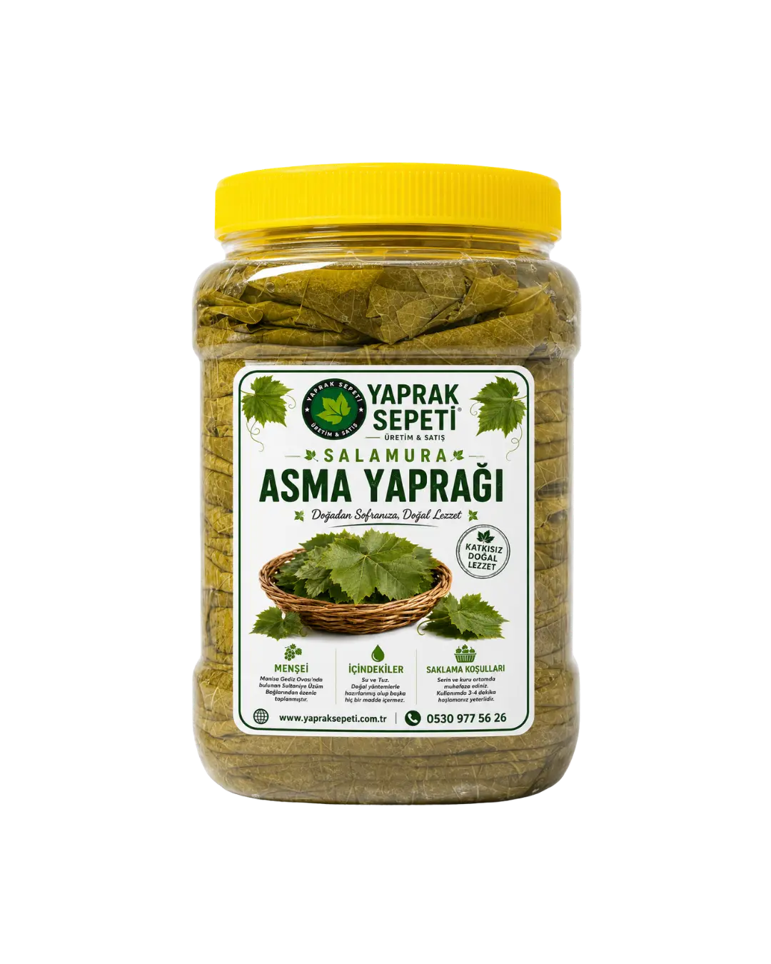 Vakumlu taze asma yaprağı 3 kg, düzenli kullanım ve daha yoğun yaprak ihtiyacı için uygun bir üründür.