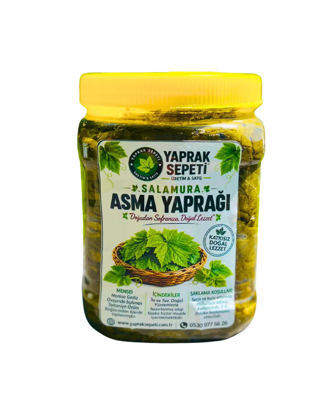 Vakumlu taze asma yaprağı 5 kg, yüksek miktarda ürün ihtiyacı olan kullanıcılar ve toplu kullanım için ideal bir seçenektir.