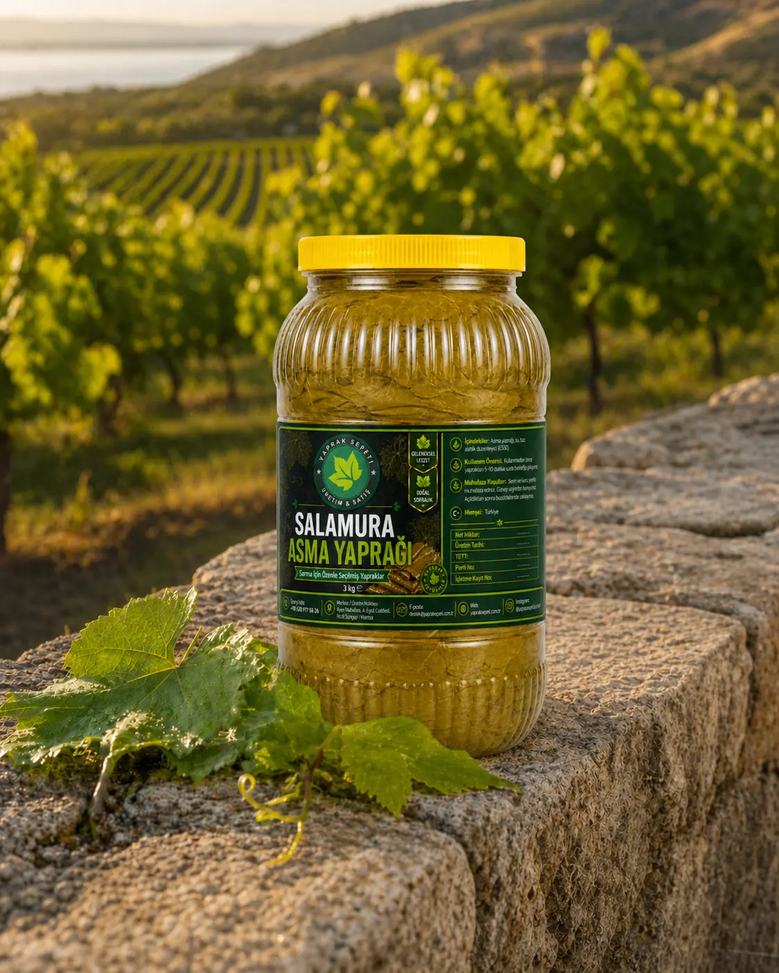 3 Kg Salamura Asma Yaprak - Görsel 2