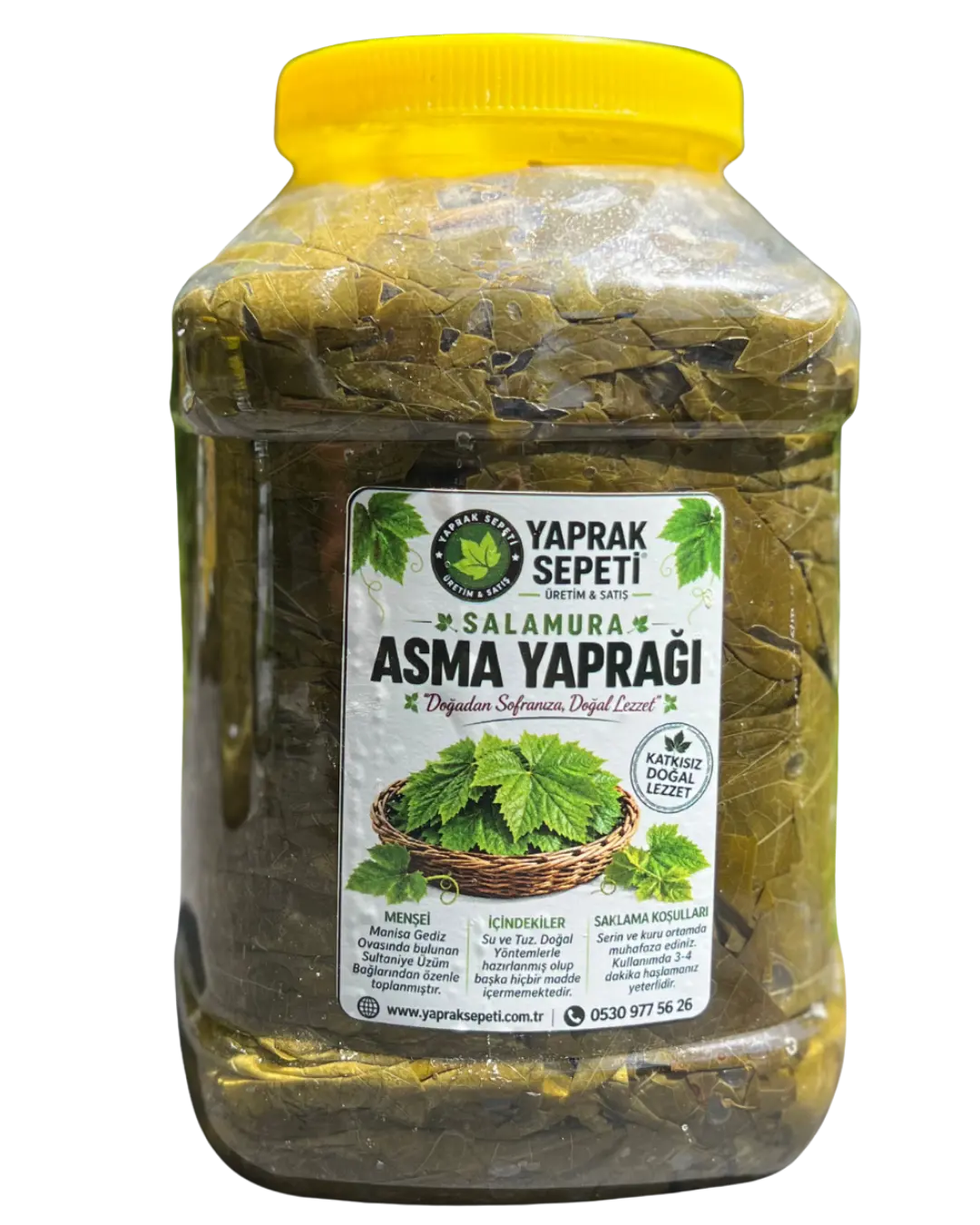 Salamura asma yaprağı 2 kg paketi, ev kullanımı ve daha fazla miktarda ürün ihtiyacı için uygun bir seçenektir.