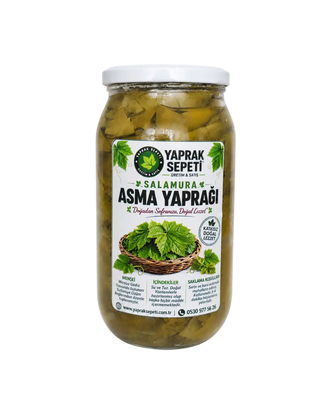 Sarma yapımına uygun salamura asma yaprağı 3 kg seçeneği, daha yoğun kullanım için ideal bir alternatiftir.
