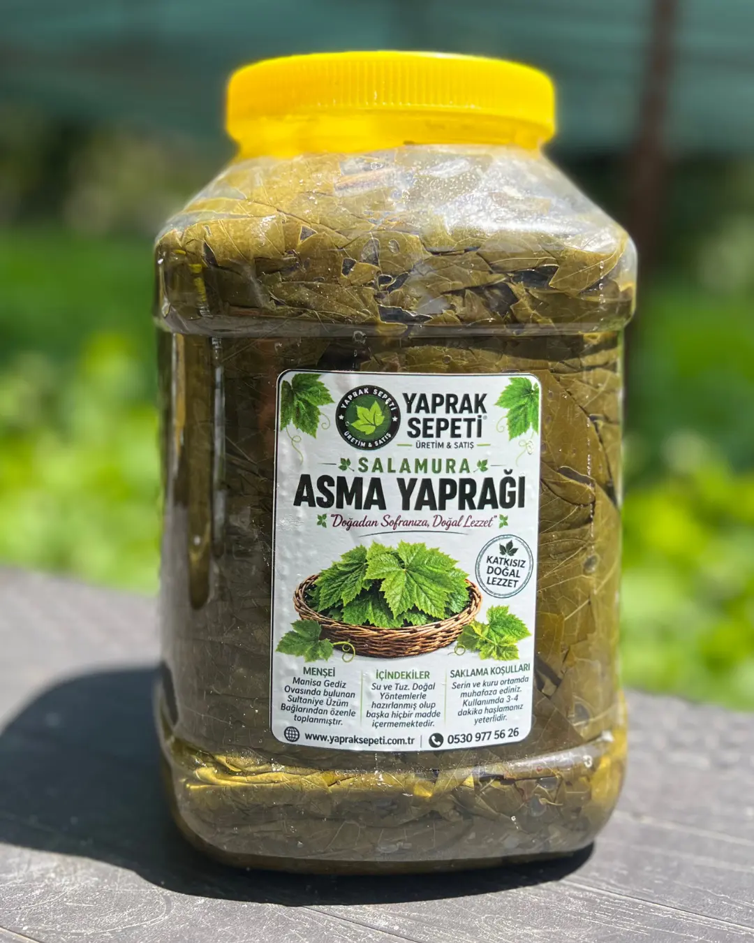 5 Litre Normal Salamura Asma Yaprak - Görsel 2